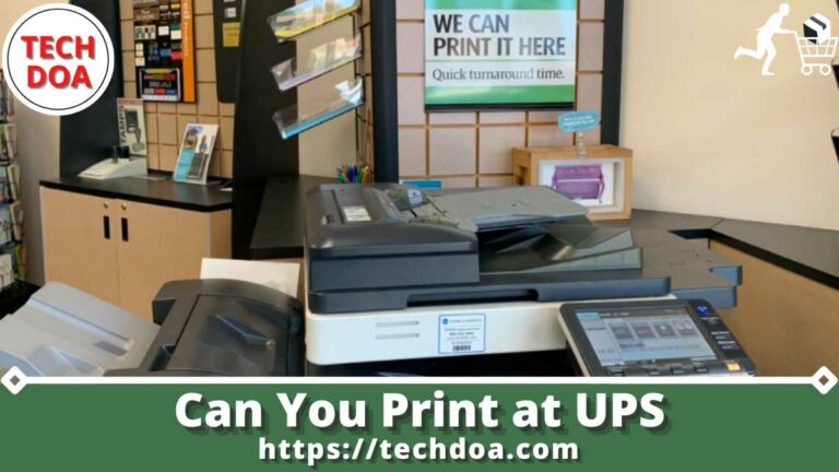 Can You Print at UPS